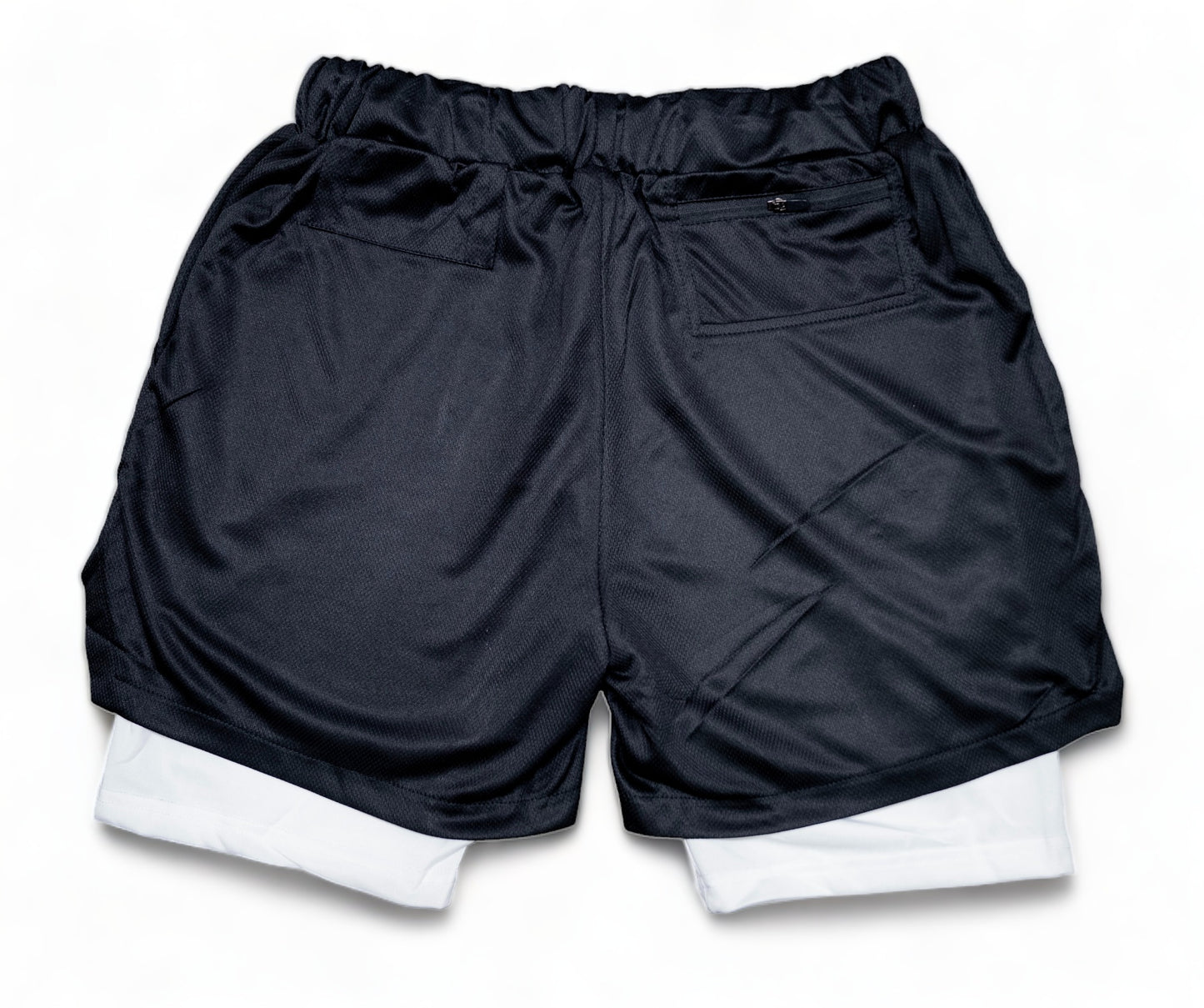 Dual Layer Training Shorts - Black