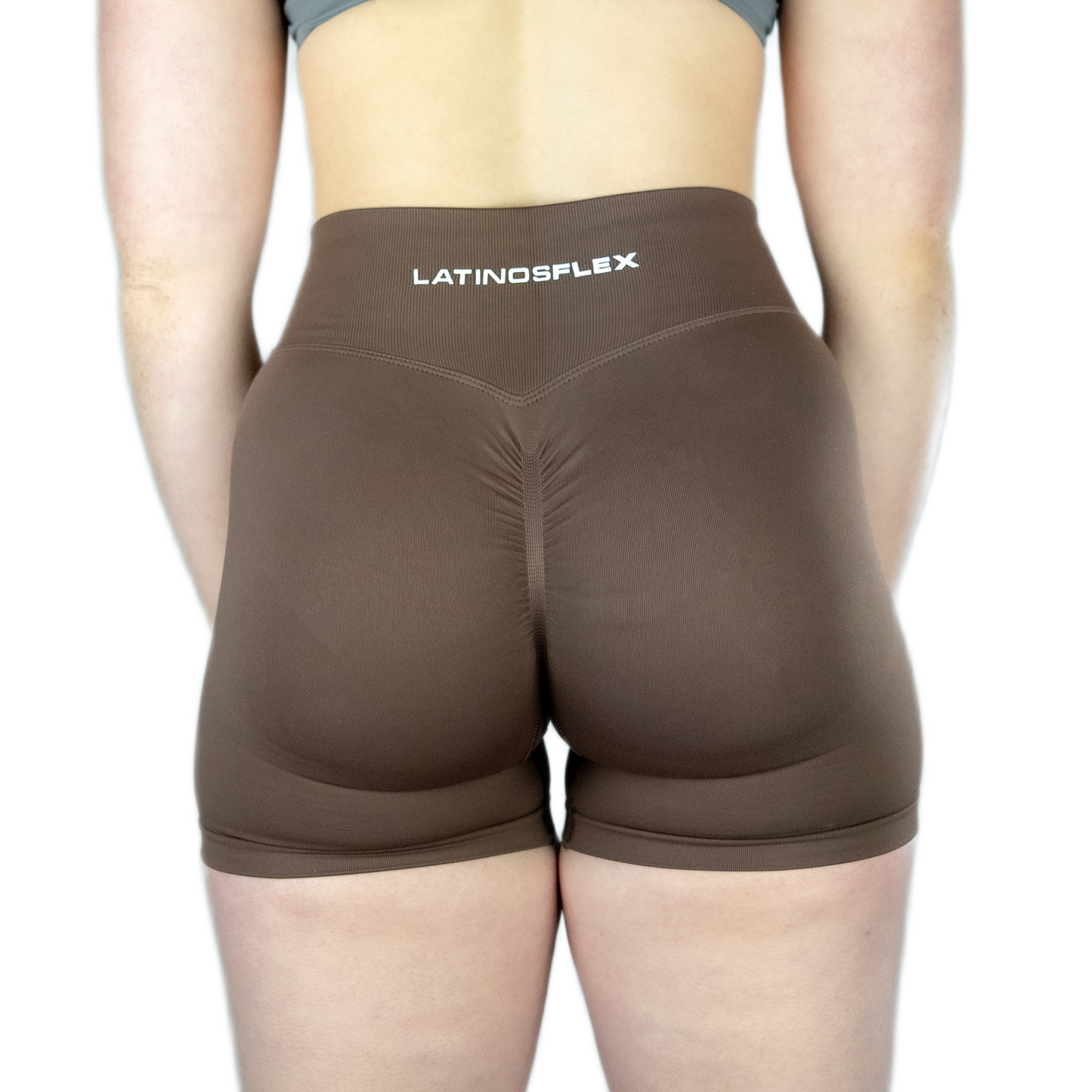 Brown Power Flex Shorts