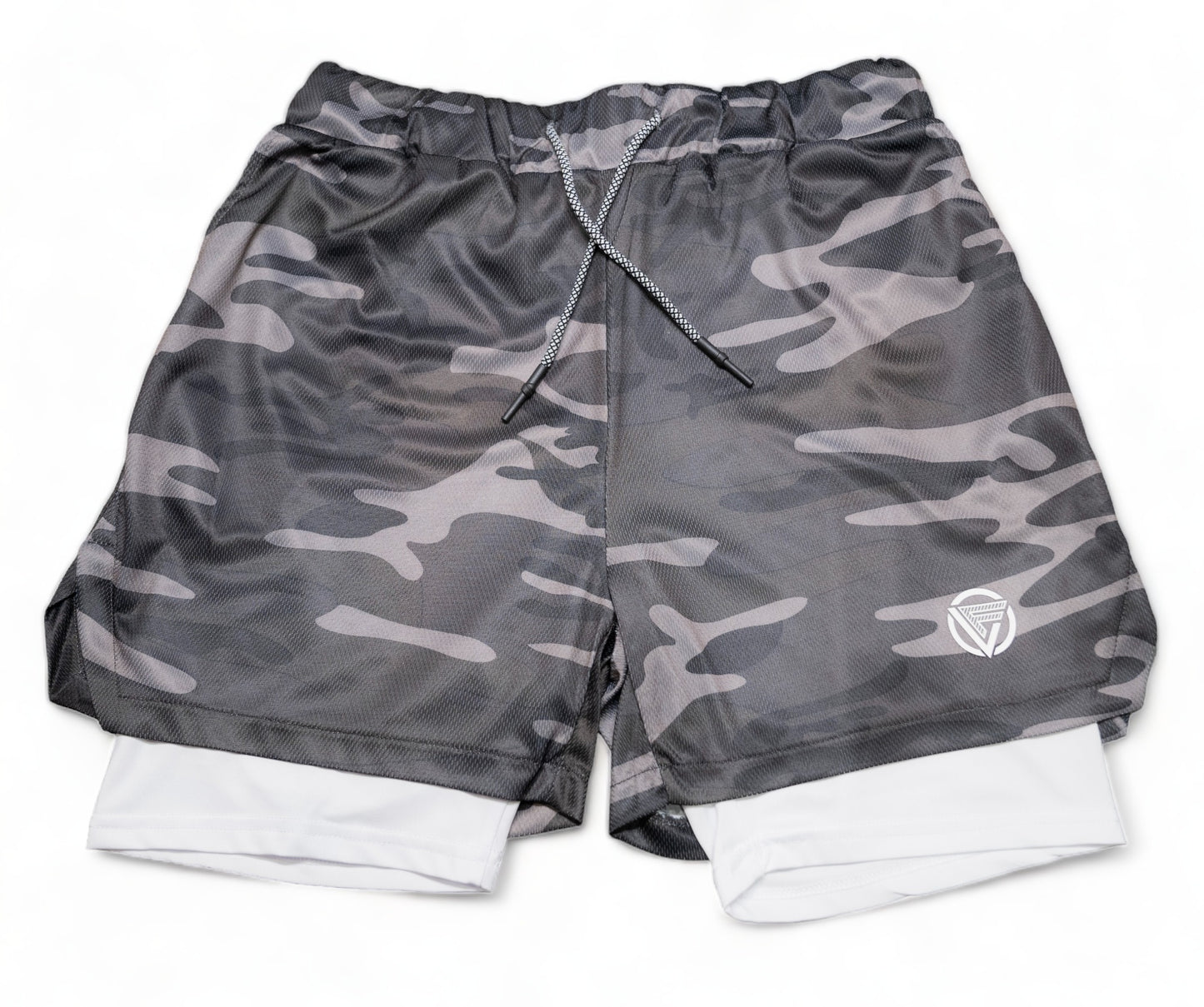 Dual Layer Training Shorts - Camo