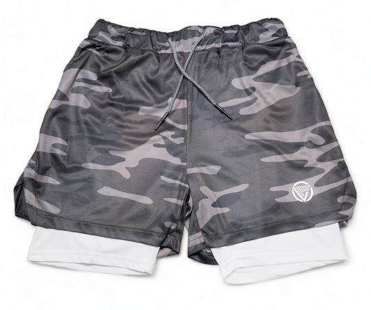 Dual Layer Training Shorts - Camo