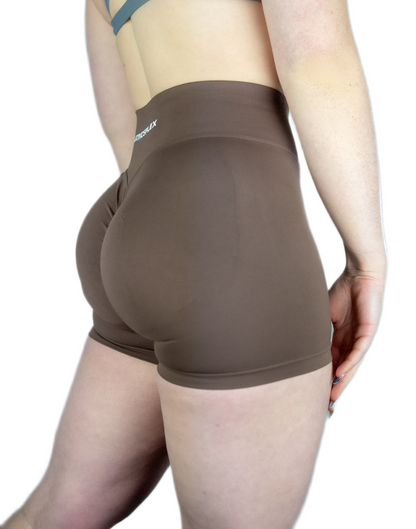 Brown Power Flex Shorts